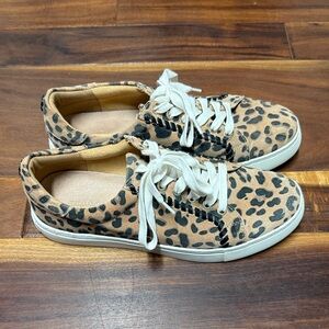 Jack Roger’s Leopard Print Lace-Up Women’s Sneakers